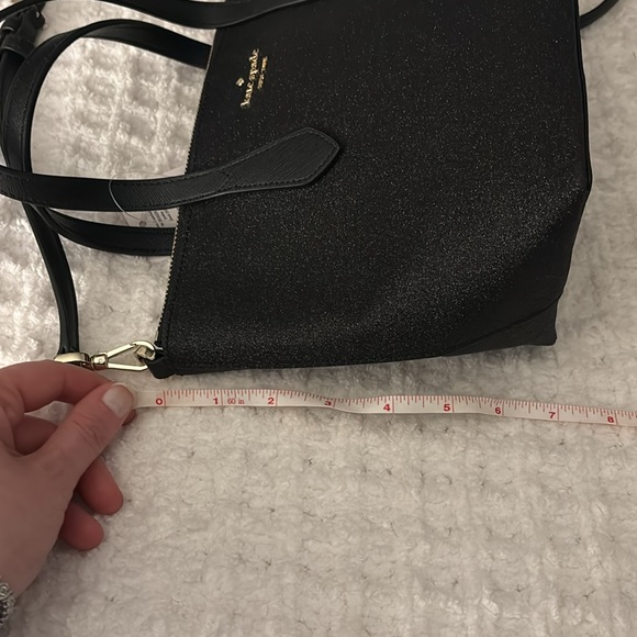 NWT Kate Spade Small Joeley Satchel in black (001) with sparkles - Picture 13 of 16